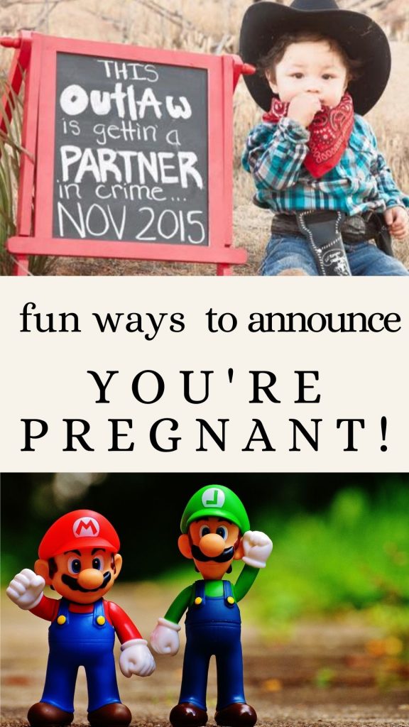 pinterest pin for fun ways to announce you're pregnant!