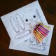 thanksgiving turkey craft activity for kids with colorful crayons laid in front of picture