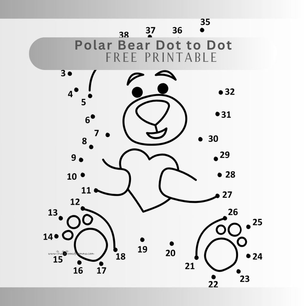 pinnable pin for a polar bear dot to dot worksheet free printable. this is not the actual file. scroll down and enter your email to be sent the items directly to you rinbox. 